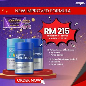 Mindtropic 2 Botol + Mindtropic Junior 1 Botol